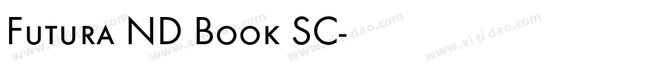 Futura ND Book SC字体转换